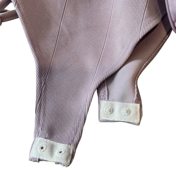 Haute Monday NWT Lavender Bustier Bodysuit Sz. MEDIUM - Picture 4 of 5